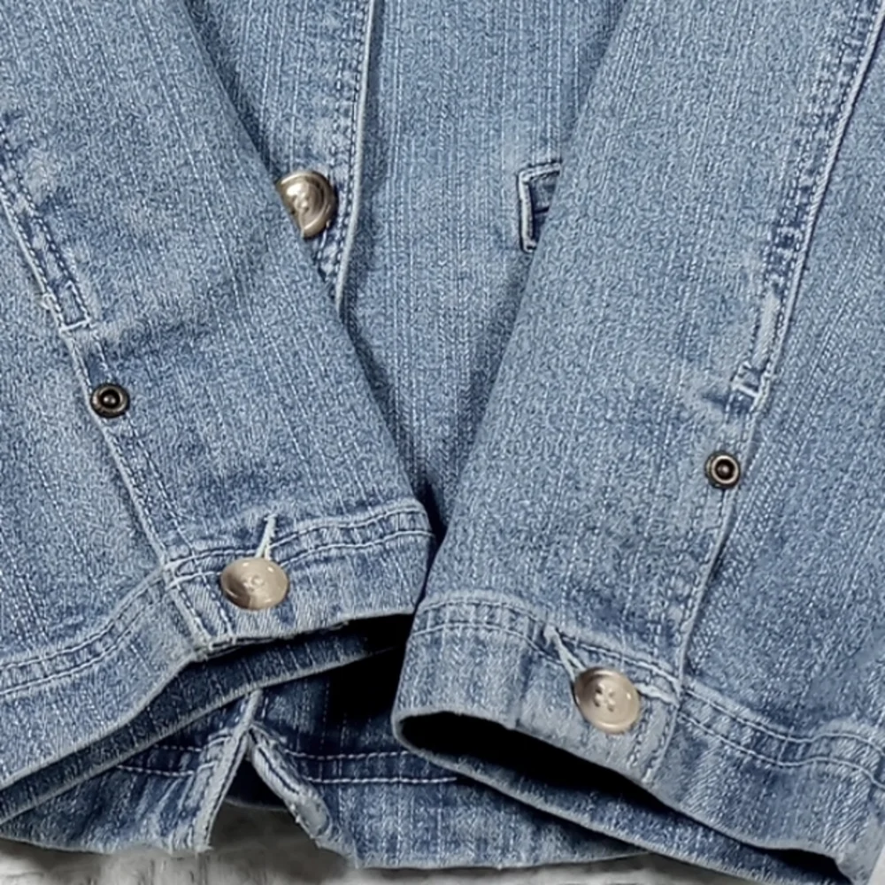 Anthropologie Isabella Bird Women's Blue Denim Jacket Size 12